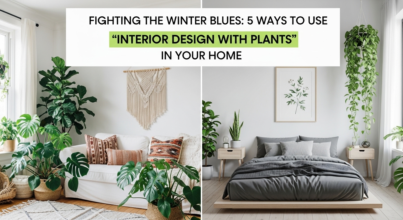 Fighting the Winter Blues 5 Ways to Use Interior Design with Plants in Your Home - DIG Interior Design Solutions